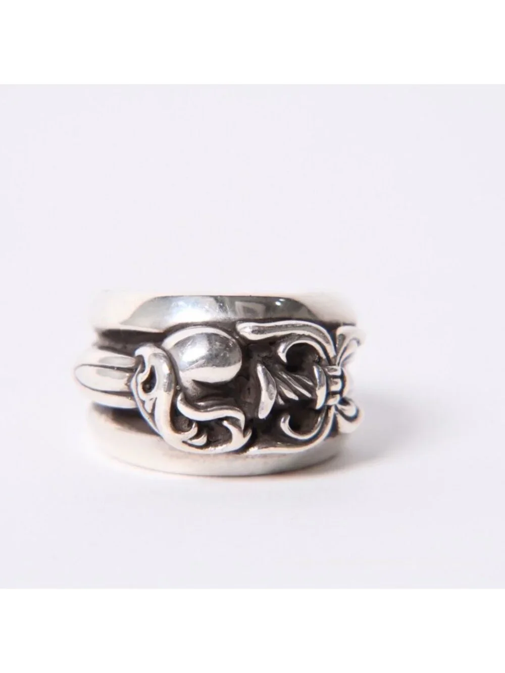 Chrome Hearts Dagger Heart Ring 925 Sterling Silver
